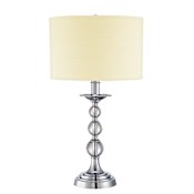 Quoizel Downtown Table Lamp with 1 Light and On / Off Switch Polished Chrome