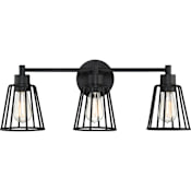 Quoizel Atticus 3 Light 24" Wide Bathroom Vanity Light Earth Black