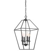 Quoizel Aviary 4 Light 13" Wide Taper Candle Chandelier Palladian Bronze
