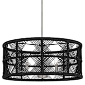 Quoizel Axford 5 Light 22" Wide Taper Candle Pendant / Converts to Semi-Flush Antique Nickel