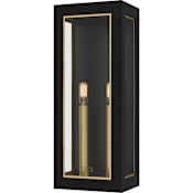 Quoizel Bourbon 2 Light 19" Tall Outdoor Wall Sconce Matte Black