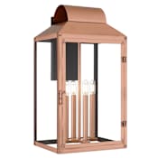 Quoizel Beryn 4 Light 23" Tall Outdoor Wall Sconce Aged Copper