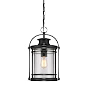 Quoizel Booker 9" Wide Pendant Mystic Black