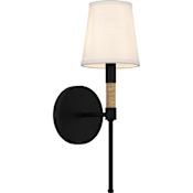 Quoizel Bayside 16" Tall Wall Sconce Matte Black
