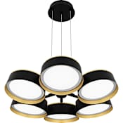 Quoizel Byrnes 26" Wide LED Chandelier Matte Black