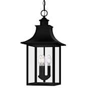 Quoizel Chancellor 3 Light 10" Wide Taper Candle Mini Pendant Mystic Black