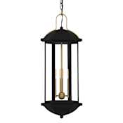 Quoizel Crestfield 3 Light 10" Wide Mini Pendant with Clear Glass Shade Matte Black