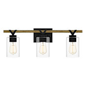Quoizel Devon Court 3 Light 24" Wide Bathroom Vanity Light Matte Black