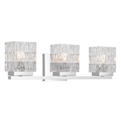 Quoizel Estelle 3 Light 21" Wide Vanity Light Polished Chrome