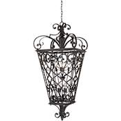 Quoizel Fort Quinn 8 Light 31" Wide Outdoor Pendant Marcado Black