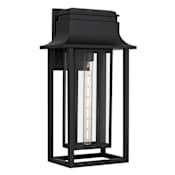 Quoizel Garner 20" Tall Outdoor Wall Sconce Matte Black
