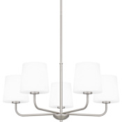 Quoizel Gallagher 5 Light 28" Wide Chandelier Brushed Nickel