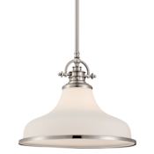 Quoizel Grant 1 Light 13.5" Wide Pendant Brushed Nickel