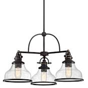 Quoizel Grant 3 Light 24" Wide Chandelier Palladian Bronze
