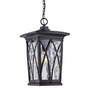 Quoizel Grover 1 Light Outdoor Pendant Mystic Black
