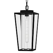 Quoizel Jett 9" Wide Mini Pendant with Clear Glass Shade Matte Black