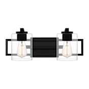 Quoizel Lansdowne 2 Light 18" Wide Bathroom Vanity Light Matte Black