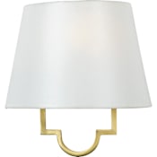 Quoizel Millennium 1 Light 10" Tall Wall Washer with White Parchment Shade Gallery Gold