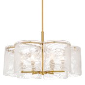 Quoizel Maisie 6 Light 24" Wide Pendant Brushed Gold