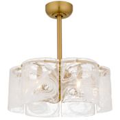 Quoizel Maisie 3 Blade Indoor Fandelier Brushed Gold