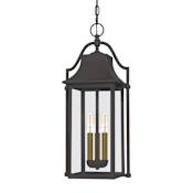 Quoizel Manning 3 Light 9" Wide Pendant Western Bronze