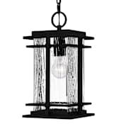 Quoizel McAlister 8" Wide Mini Pendant Earth Black