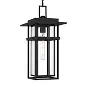 Quoizel Morgan 10" Wide Outdoor Mini Pendant Earth Black