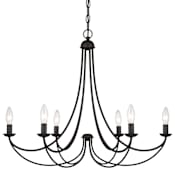 Quoizel Mirren 6 Light 28" Wide Taper Candle Chandelier Imperial Bronze