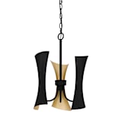 Quoizel Myla 3 Light 15" Wide Multi Light Pendant Matte Black