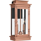 Quoizel Noelle 2 Light 16" Tall Outdoor Wall Sconce Aged Copper