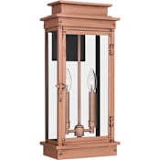 Quoizel Noelle 2 Light 19" Tall Outdoor Wall Sconce Aged Copper