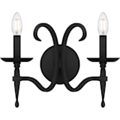 Quoizel Octavia 2 Light 11" Tall Wall Sconce Earth Black
