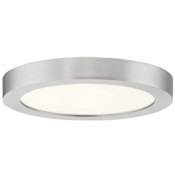 Quoizel Outskirts 8" Wide LED Flush Mount Ceiling Fixture Brushed Nickel