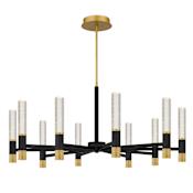 Quoizel Davies 40" Wide LED Chandelier Brushed Gold