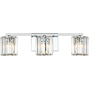 Quoizel Platinum 3 Light Bathroom Vanity Light Chrome