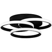 Quoizel Moonan 16" Wide LED Semi-Flush Ceiling Fixture Matte Black