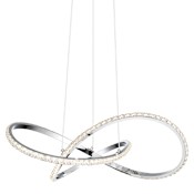 Quoizel Rumi 19" Wide LED Abstract Chandelier Polished Chrome