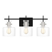 Quoizel Pensbury 3 Light 24" Wide Bathroom Vanity Light Matte Black
