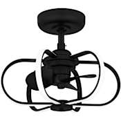 Quoizel Zuri 12" 3 Blade Indoor LED Ceiling Fan Matte Black