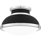 Quoizel Tobias 2 Light 14" Wide Semi-Flush Ceiling Fixture Matte Black