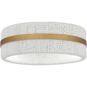 Quoizel Maeve 2 Light 14" Wide Flush Mount Drum Ceiling Fixture Brushed Gold