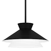 Quoizel Lionel 15" Wide Pendant Matte Black