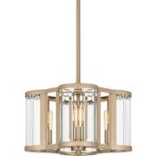 Quoizel Renee 4 Light 15" Wide Multi Light Pendant Bronze Gold