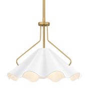 Quoizel Mejia 14" Wide Pendant Aged Brass