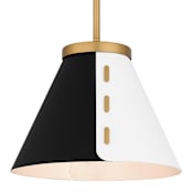 Quoizel Trette 12" Wide Pendant Brushed Weathered Brass
