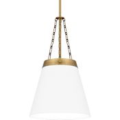 Quoizel Alwyn 14" Wide Pendant Aged Brass