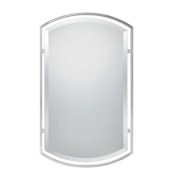 Quoizel Deuel 21" W x 35" H Rectangular Framed Bathroom Mirror Brushed Nickel