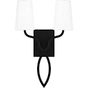 Quoizel 2 Light 18" Tall Wall Sconce Matte Black