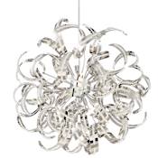 Quoizel Ribbons 12 Light 23" Wide Modern Globe Pendant Crystal Chrome