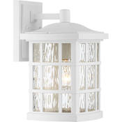 Quoizel Stonington Single Light 13" Tall Outdoor Wall Sconce with Clear Water Glass Fresco